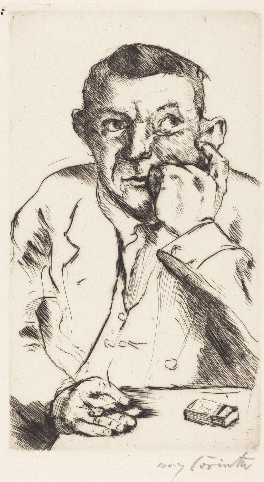 Männliches Bildnis mit Aufgestütztem Arm (Portrait of a Man Smoking)