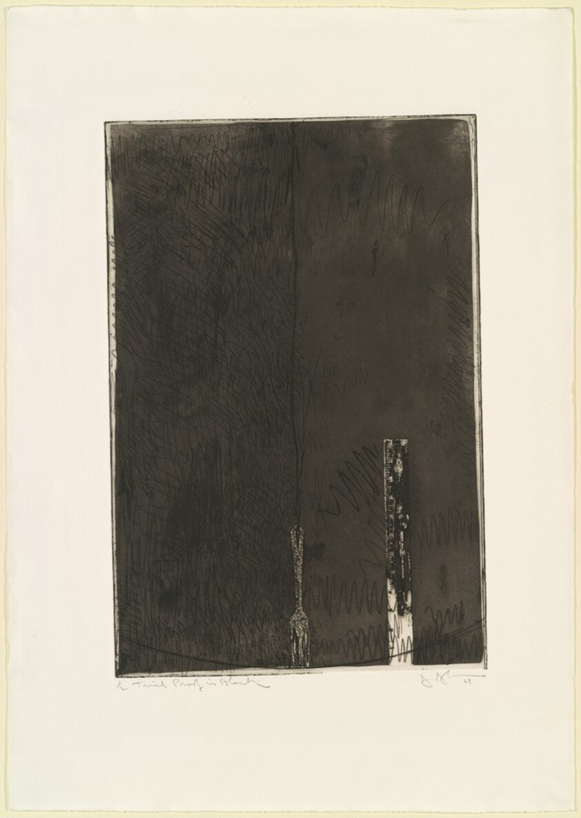 Untitled, Second State (Ruler and Fork) [trial proof]