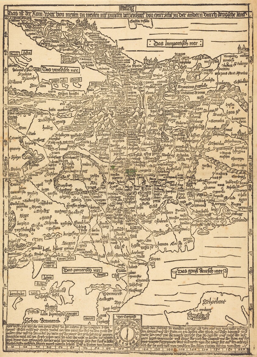 Road Map of Central Europe