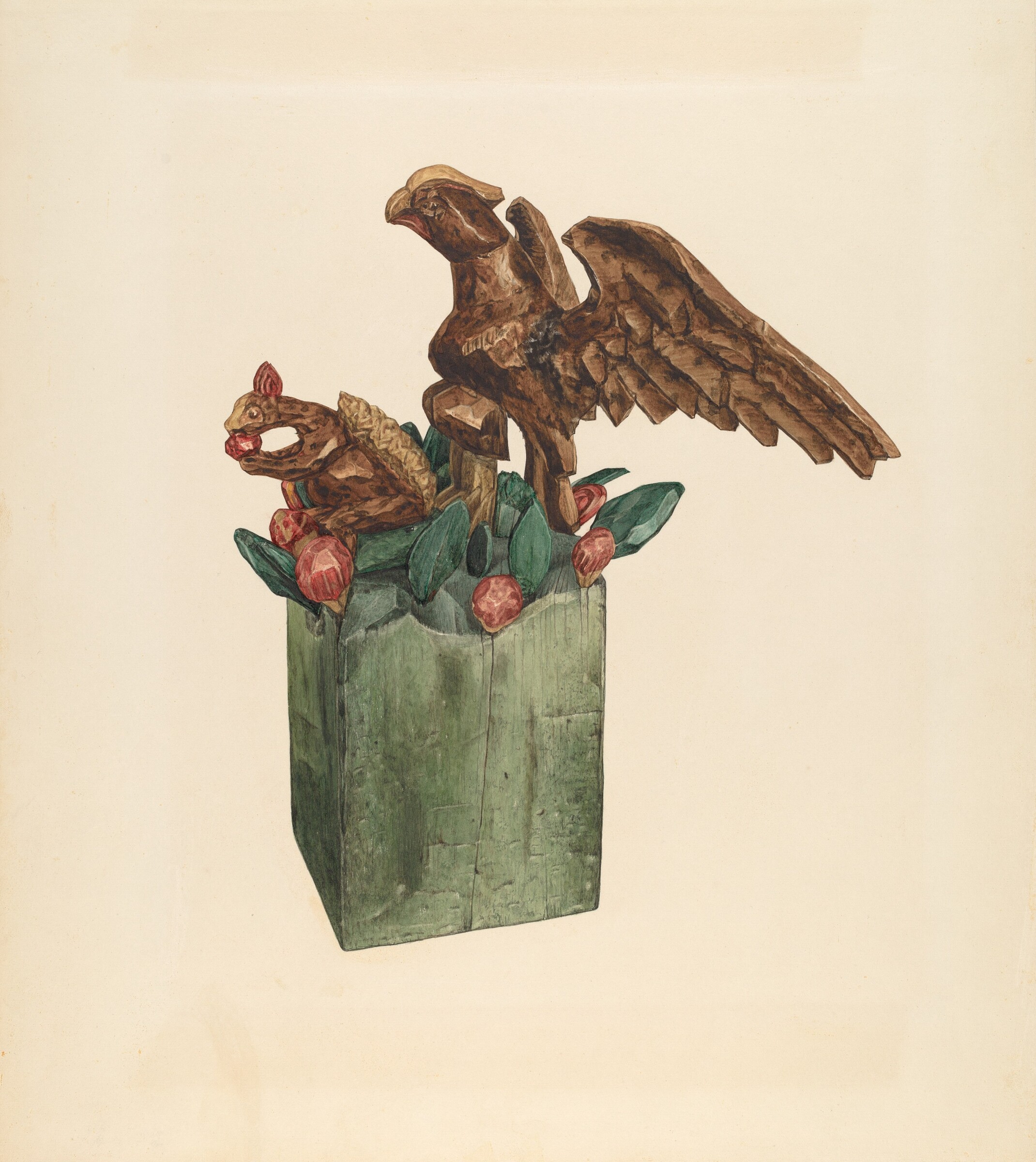 Squirrel and Eagle, Giacinto Capelli, c. 1939