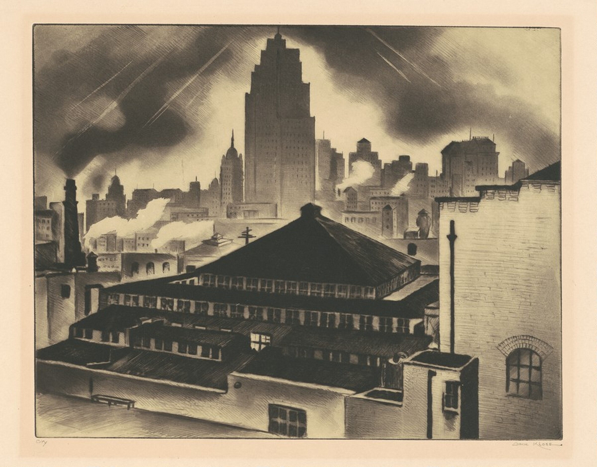 City, Gene Kloss, 1935