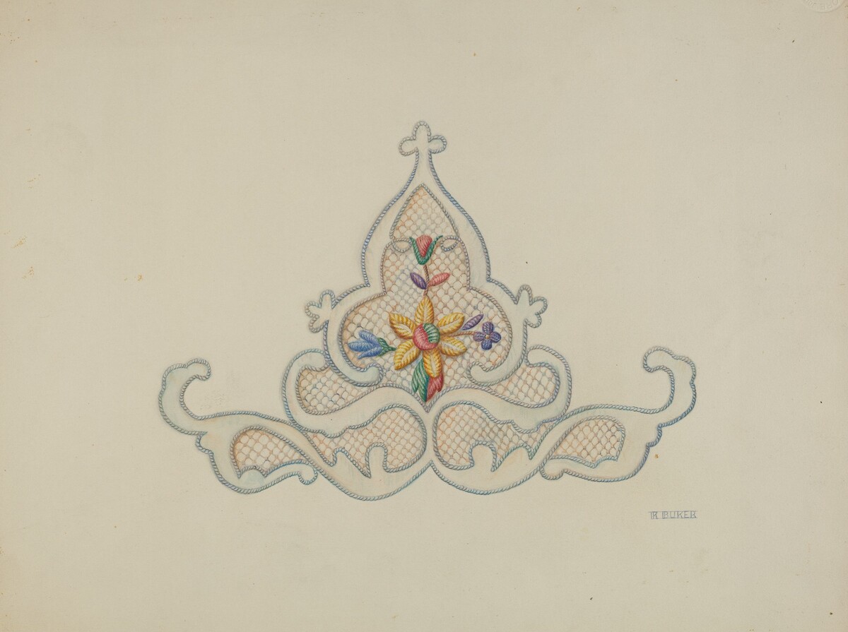 Motif of Wedding Dress Inset