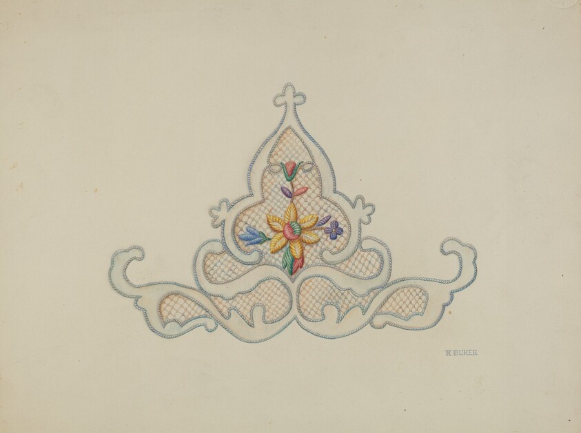 Motif of Wedding Dress Inset