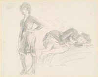 Two Views of a Woman, Raphael Soyer, c. 1970