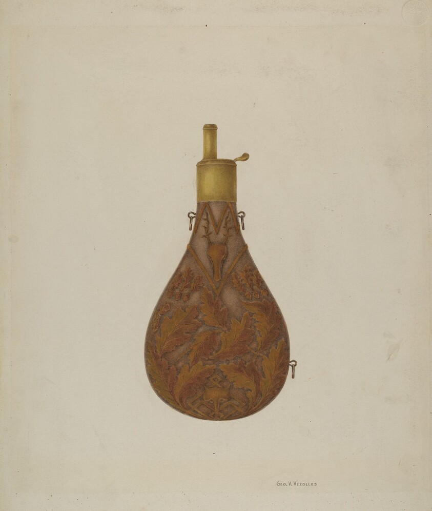 Bronze Powder Flask