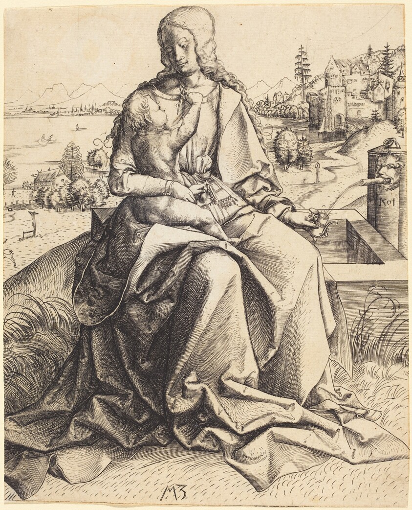 Madonna and Child at a Fountain