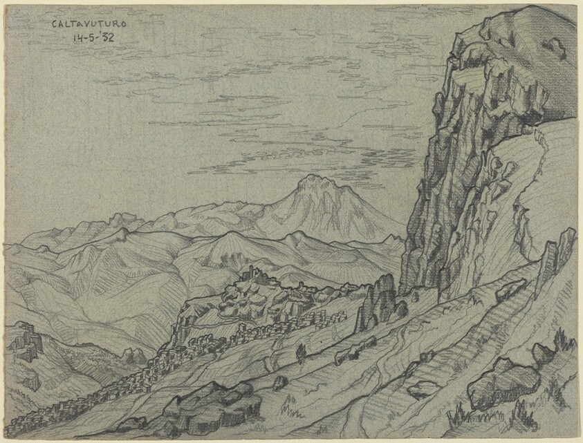 Caltavuturo in the Madonie Mountains, Sicily