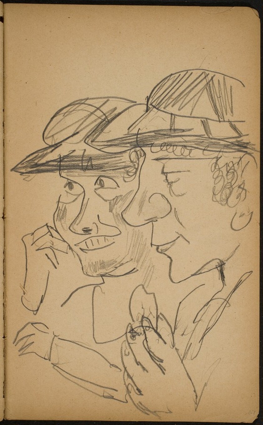 Zwei Frauen mit Hüten (Two Women with Hats) [p. 67]