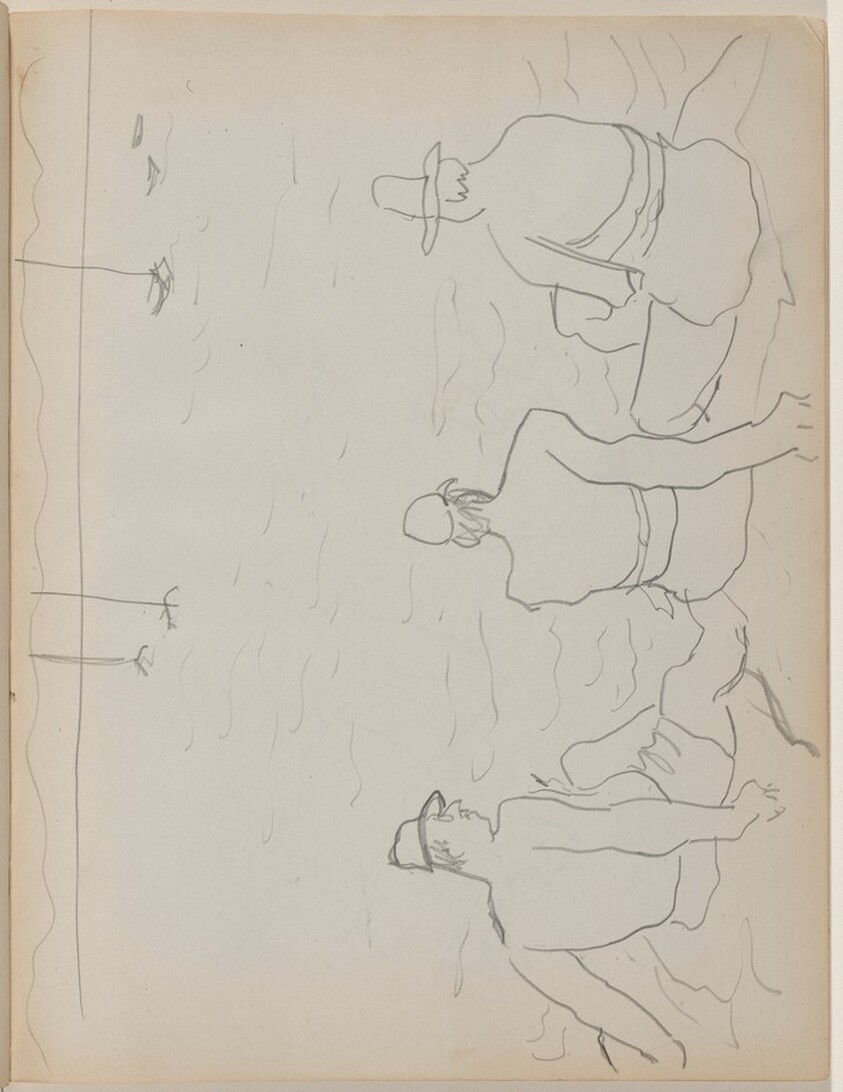 Three Figures on the Beach