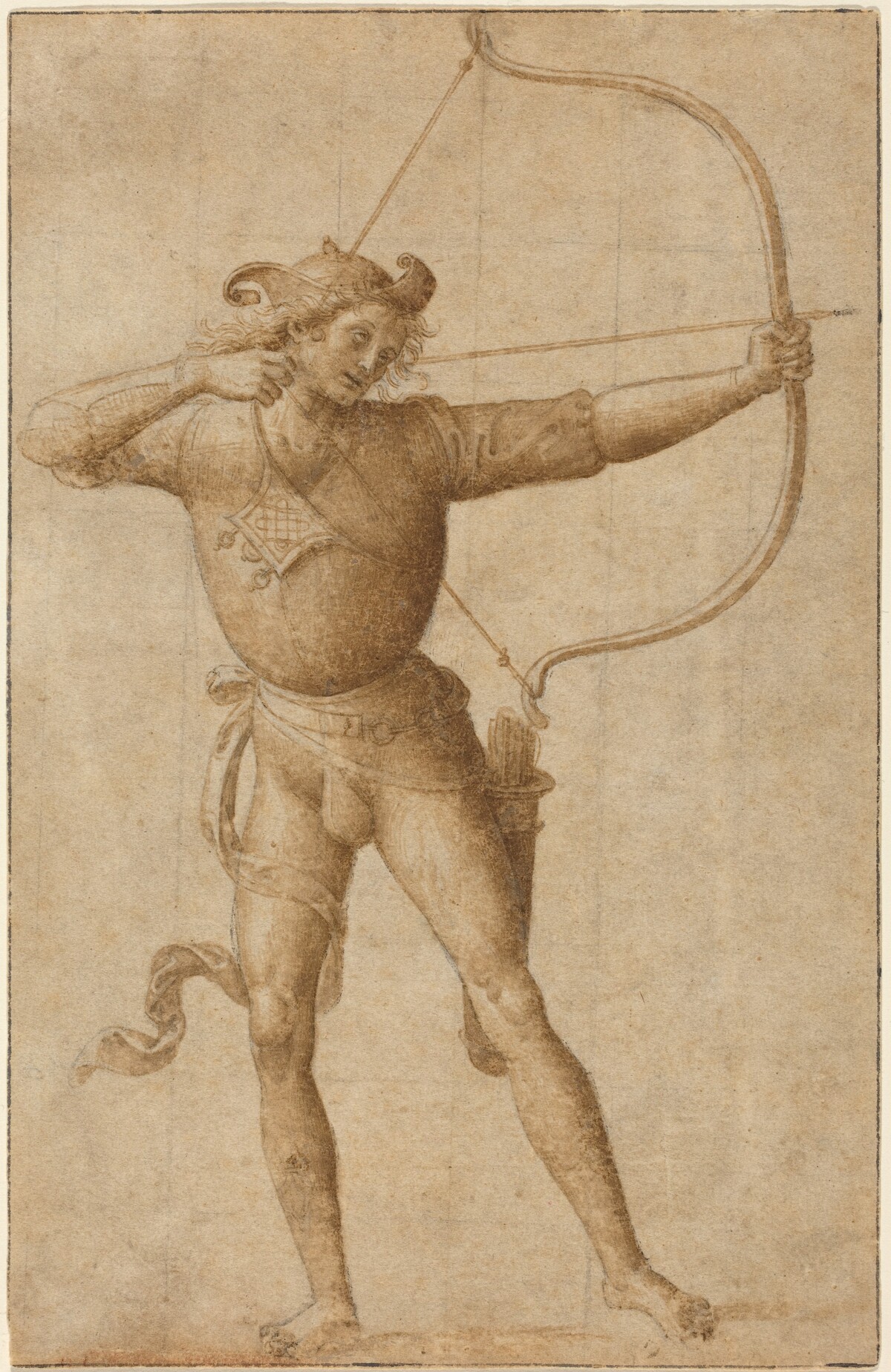 Archer Drawing a Bow