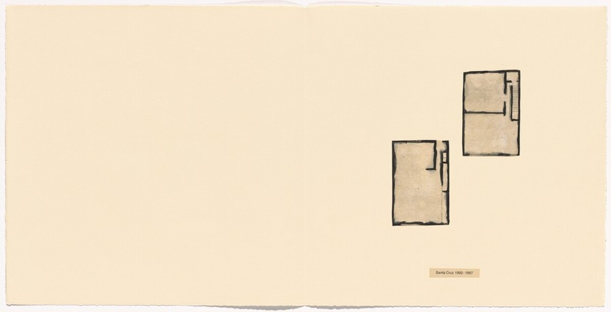 A horizontal blue line: Santa Cruz 1992- 1997