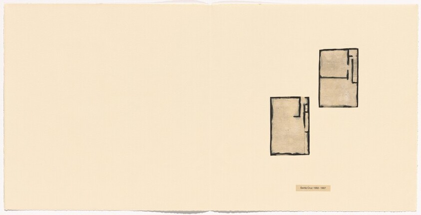 A horizontal blue line: Santa Cruz 1992- 1997