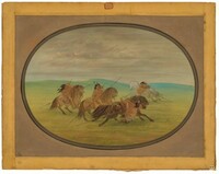 Camanchee Horsemanship, George Catlin, 1861/1869