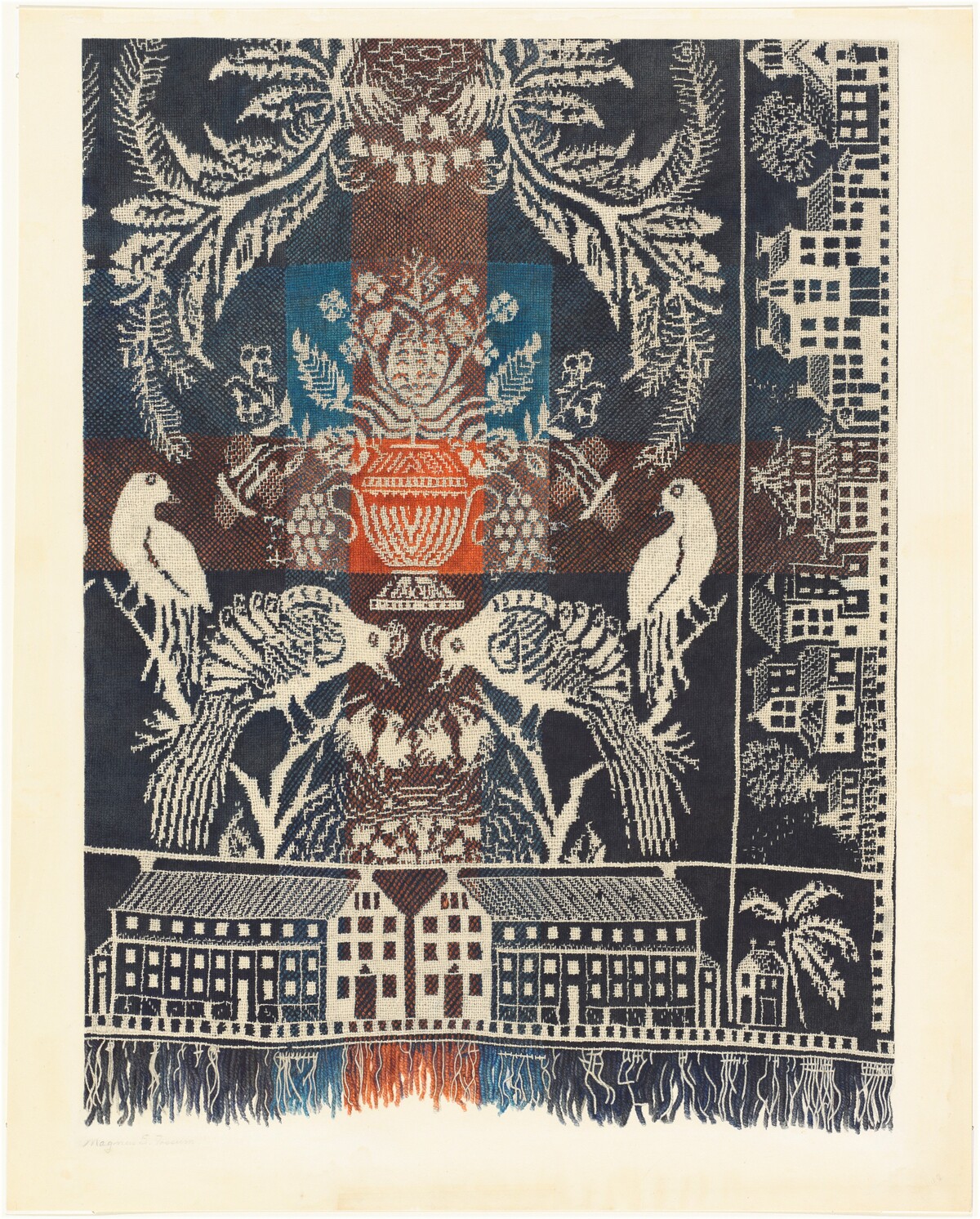 Boston Town Coverlet