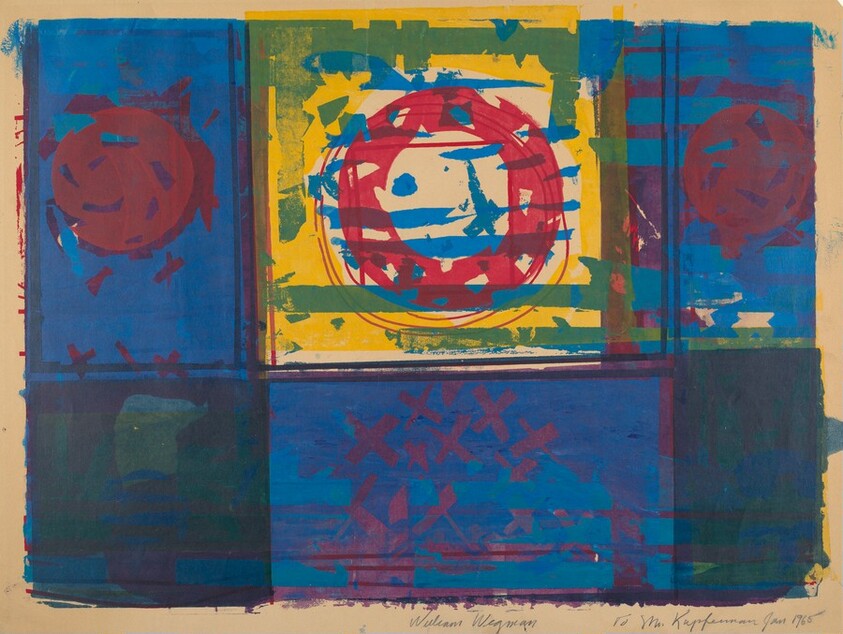 Untitled (Abstraction with Red Circles)