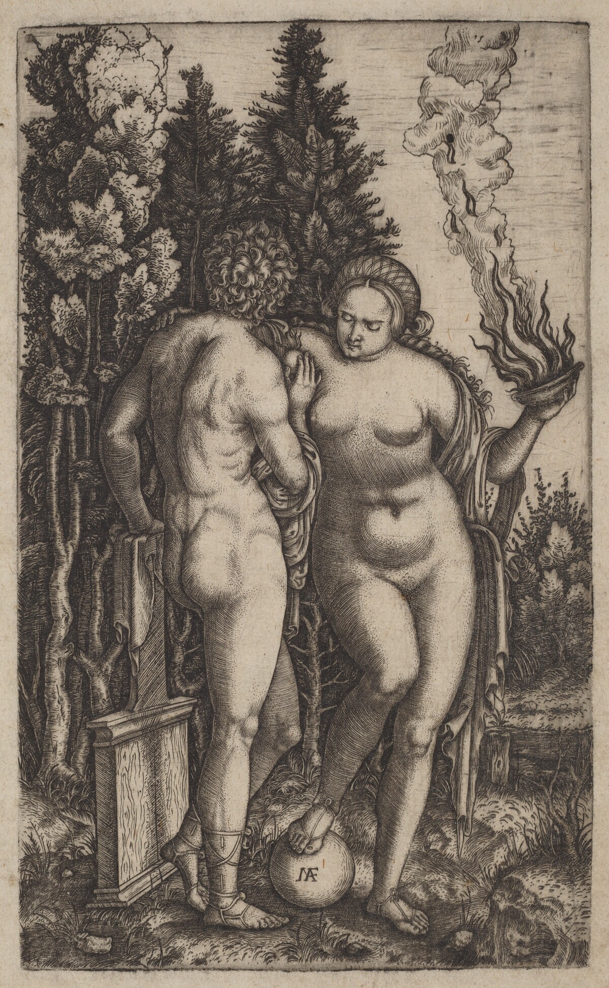 Man and Woman with a Ball