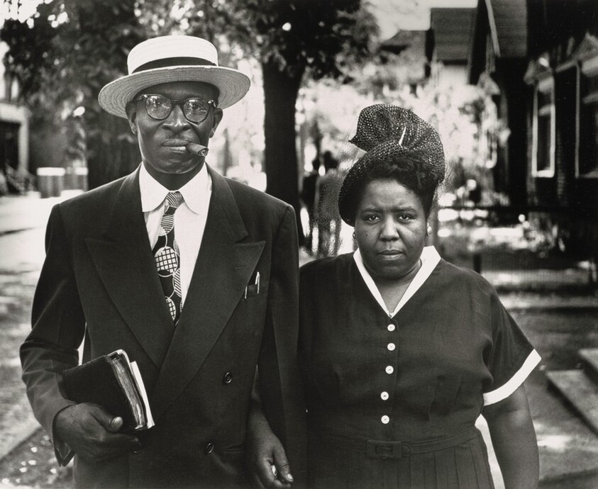 Husband and Wife, Sunday Morning, Detroit, Michigan (Bert Collins and Pauline Terry)