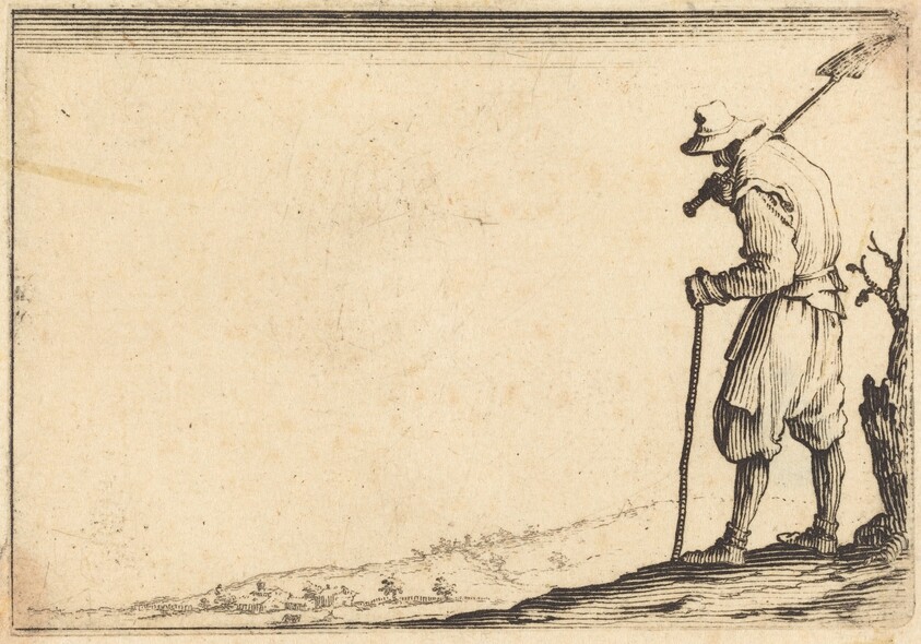 Peasant with Shovel on His Shoulder