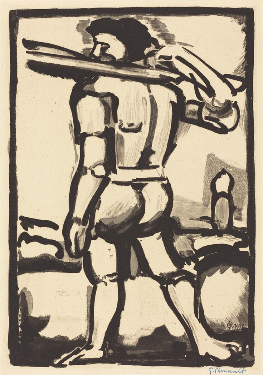 Aide-Borreau (Portant un de Bois de la Croix)