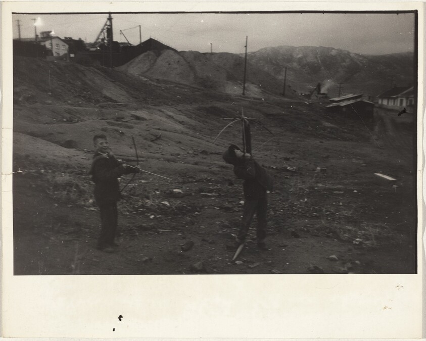 Children playing, Caerau, Wales