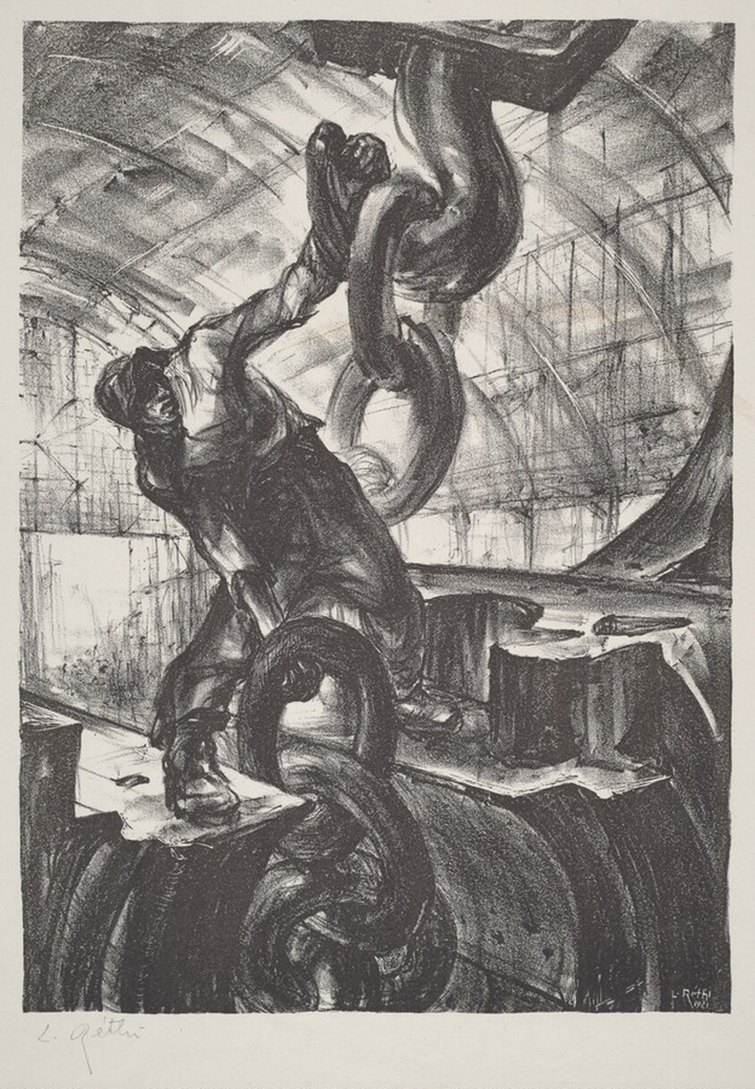 Untitled (worker with hook)