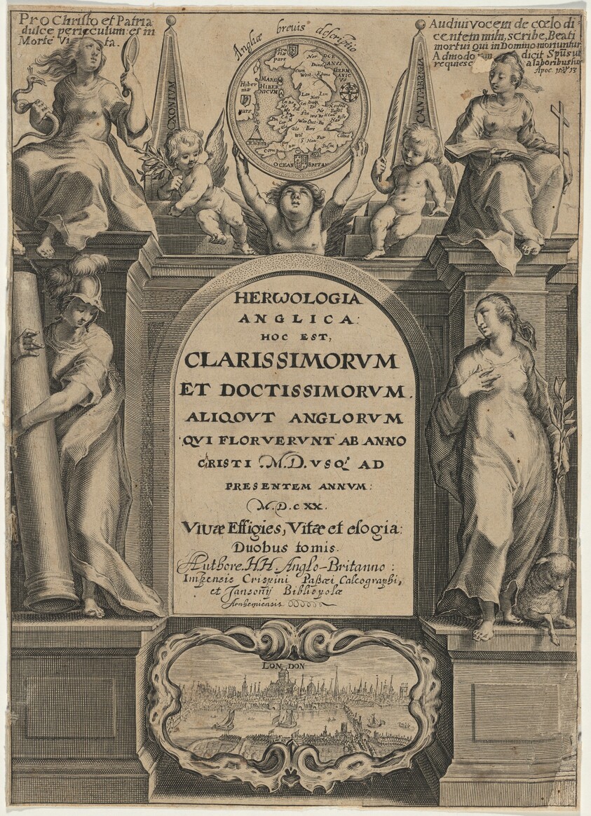 Title page to Holland's "Herwologia"