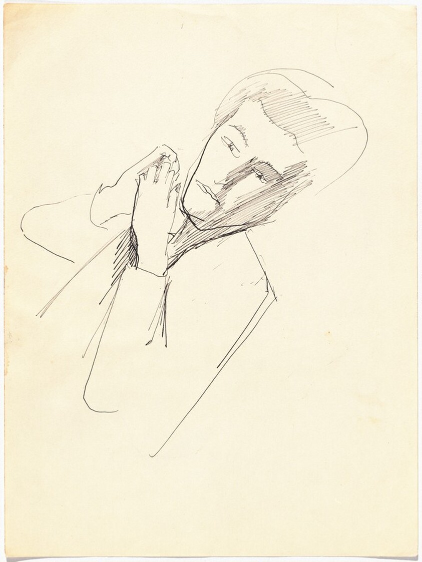 Portrait of a Figure with Arms Bent [recto]