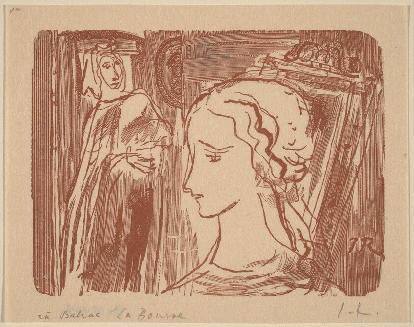 Illustration to Balzac, "La Bourse"