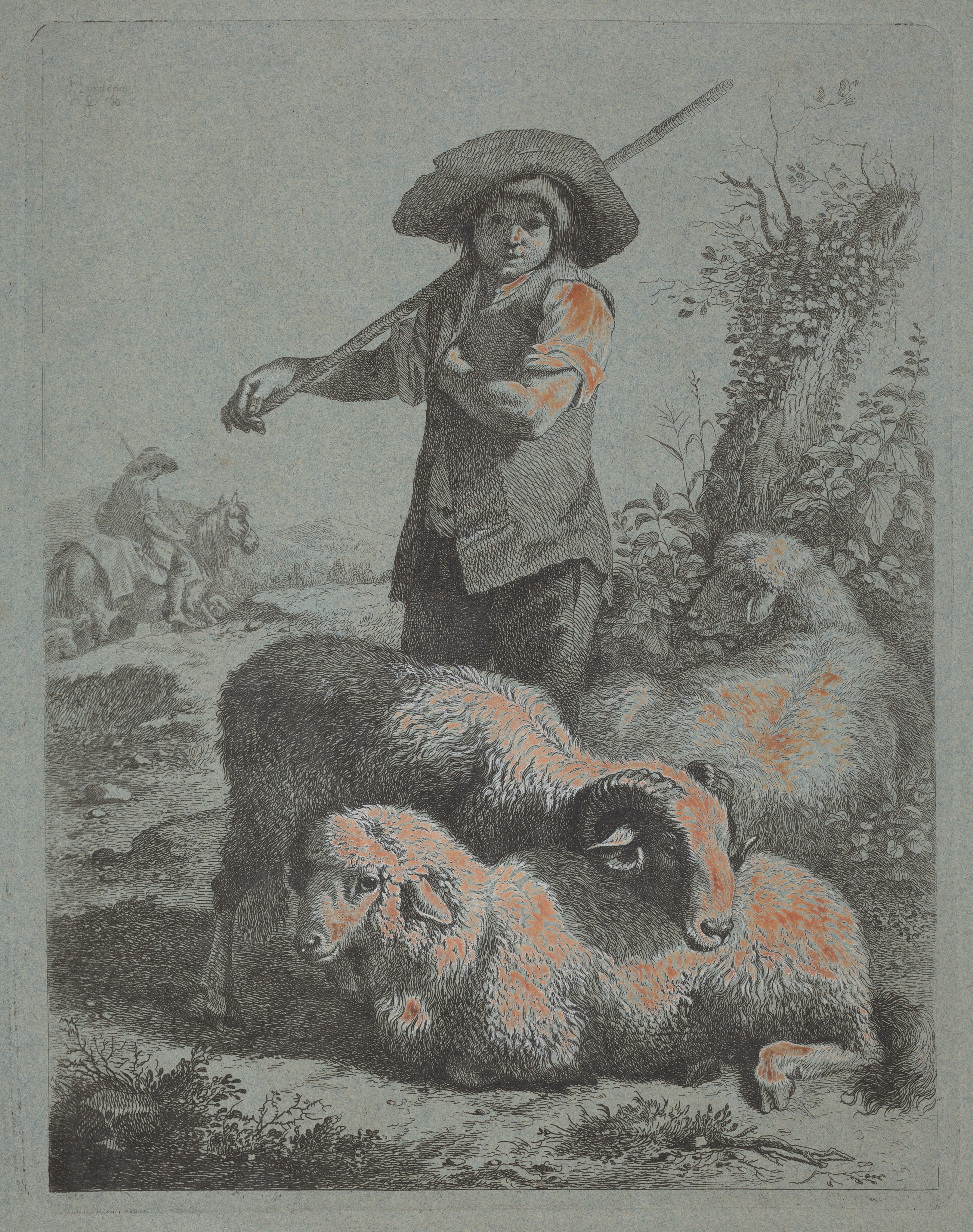 絵画 Sheep Sheeps in a winter storm Jigsaw Puzzle by August Friedrich