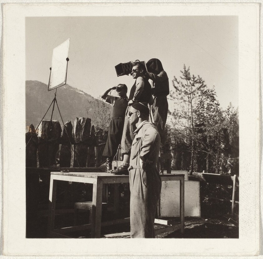 Director with cameraman--Filming "Landammann Stauffacher"