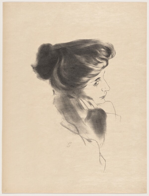 Tête de femme, profil à droite (Head of a Woman in Profile to the Right)