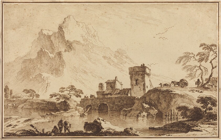 Fortified Bridge against Distant Mountains
