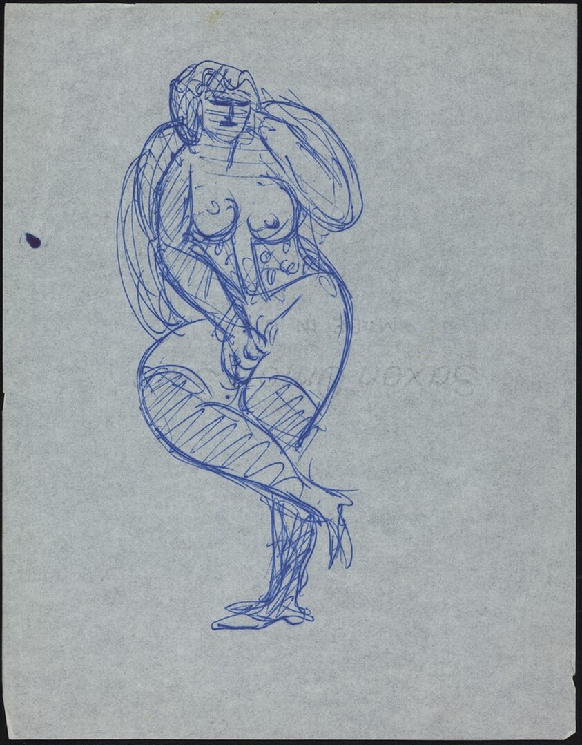 Nude Woman with Corset