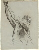 Male Torso with Pole, John Singer Sargent, 1890-1900