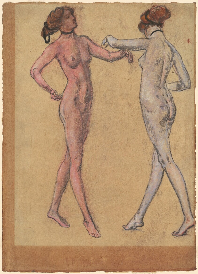 Two Views of a Dancing Nude