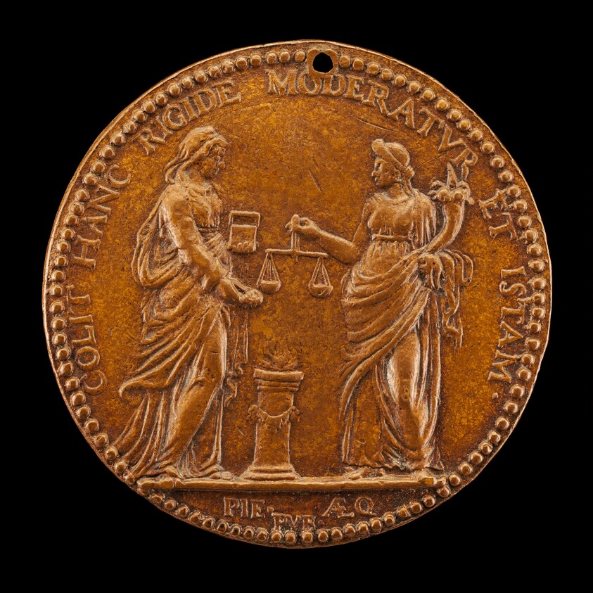 Justice and Piety at an Altar [reverse]