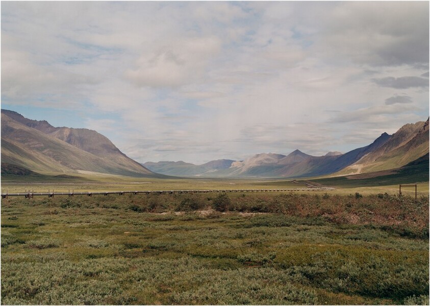 Untitled (Alaskan Pipeline at Atigun Pass, Brooks Range, Alaska)
