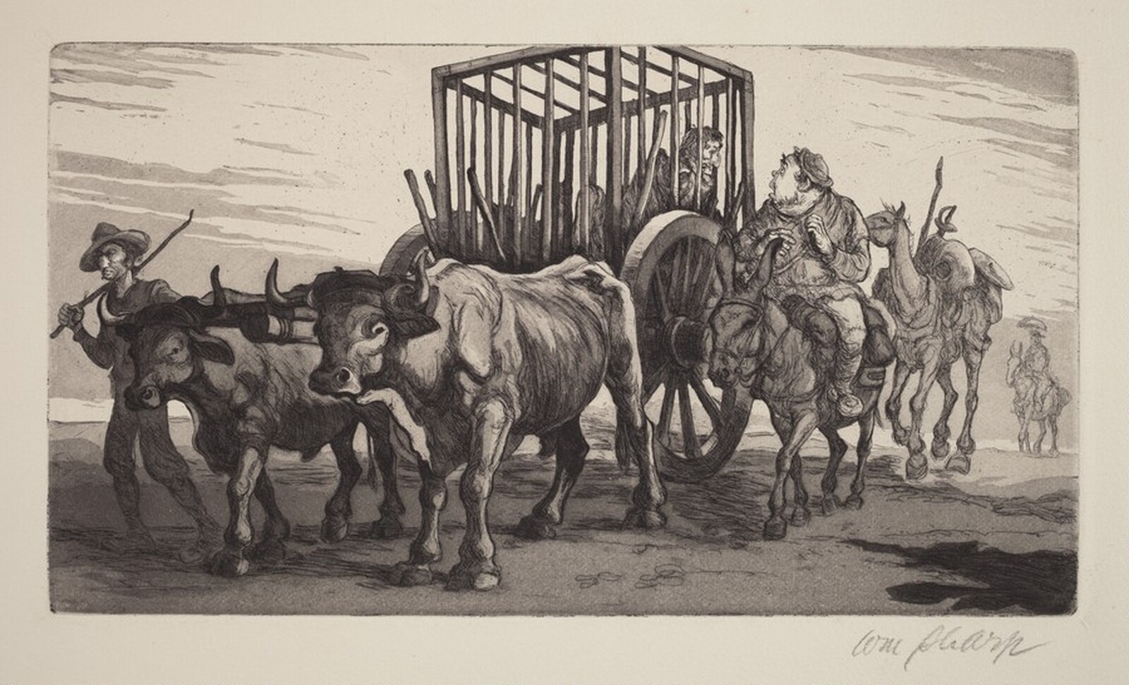Scene from Don Quixote (?), William Sharp, c. 1945