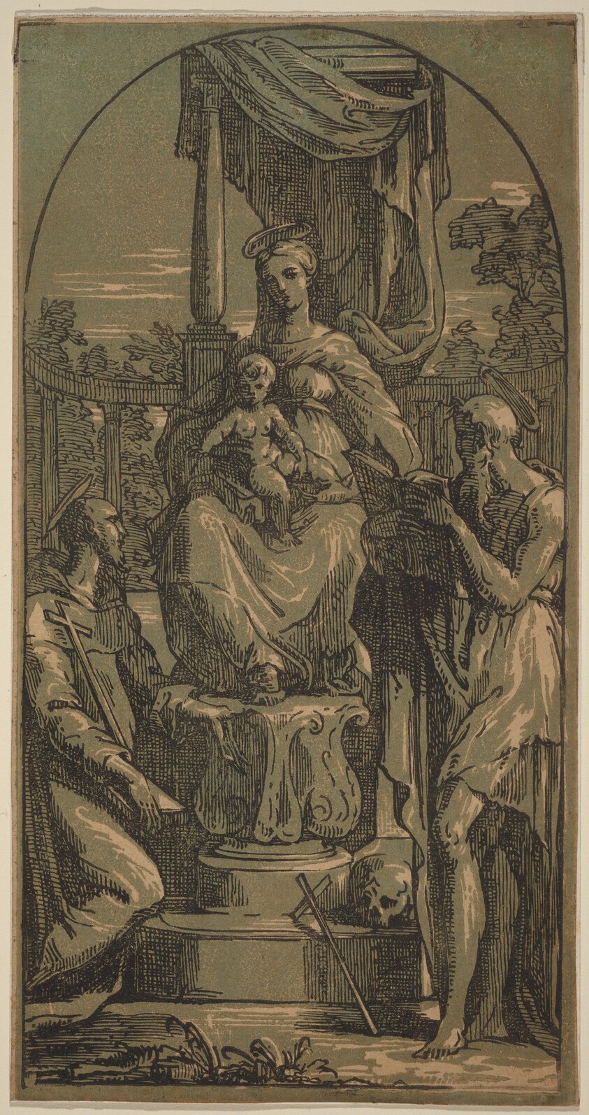 Madonna and Child Enthroned, Saint Jerome and Saint Francis