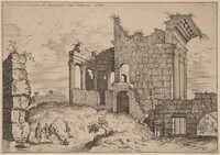 Second View of the Forum of Nerva, Hieronymus Cock, 1550
