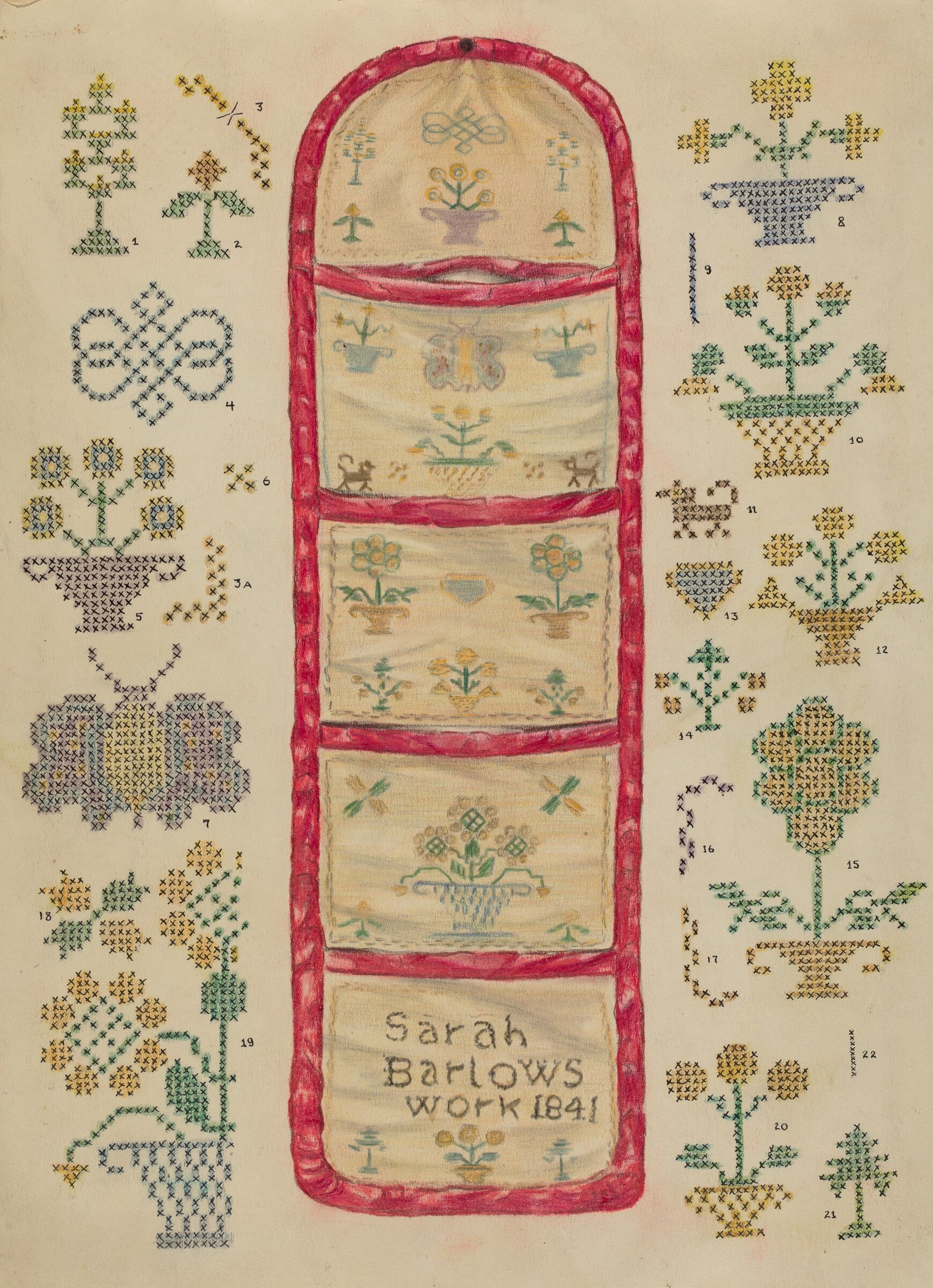 Needlework Picture, Francis Law Durand, 1935/1942
