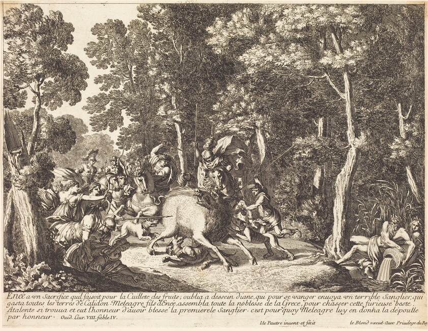 Atlanta and Meleager Hunting the Boar of Calydon
