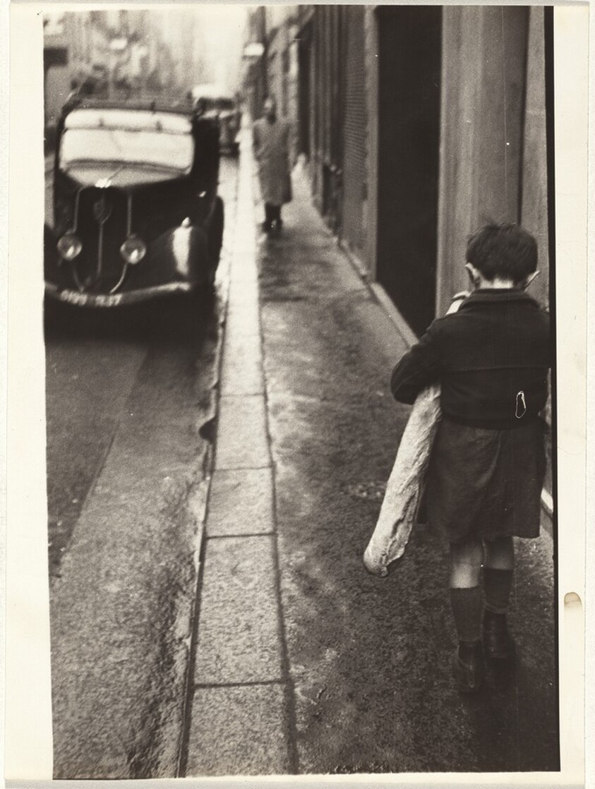 Boy with baguette, Paris