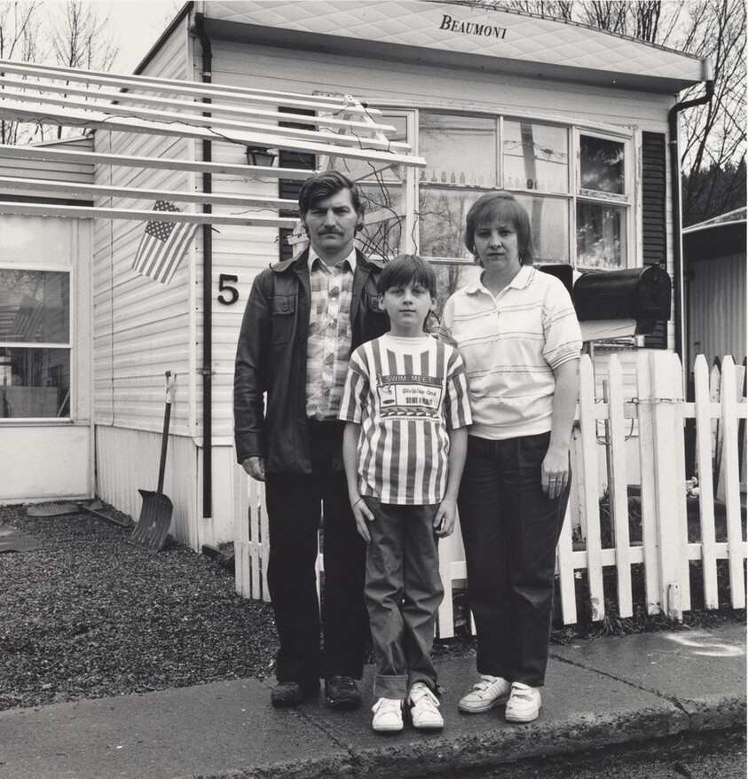 Ralph Coxson with His Wife and Son, Shenango Ingot Molds