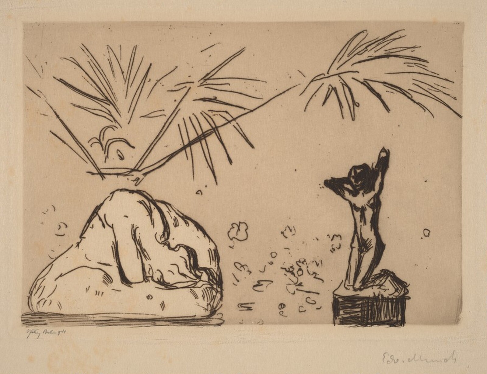Interior with Sculpture, Edvard Munch, 1902