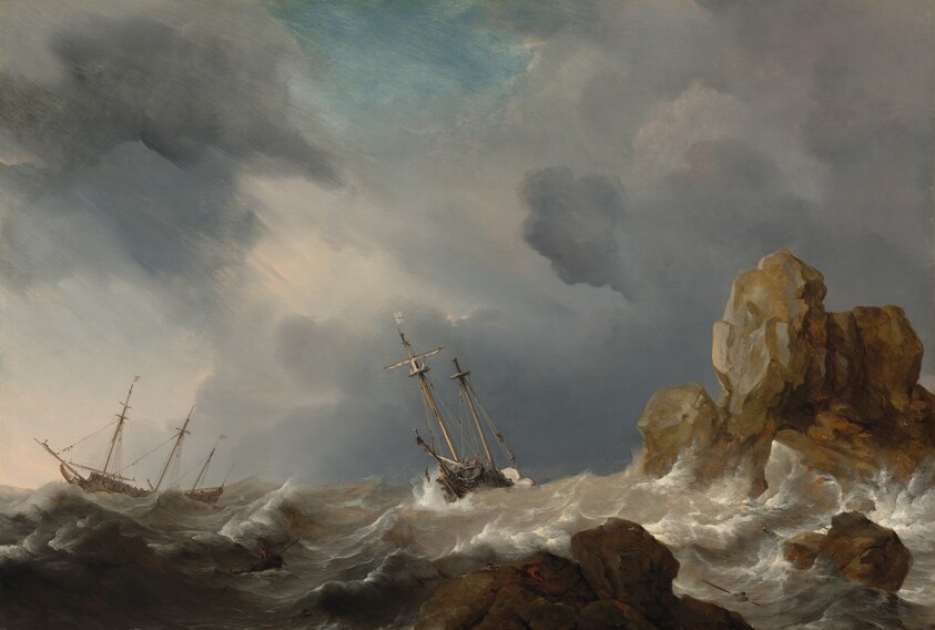 Ships in a Gale