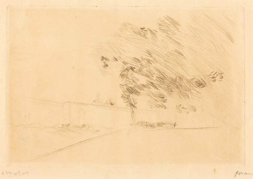 Dans le parc de Versailles (1ère planche) (In the Park at Versailles) (first plate)