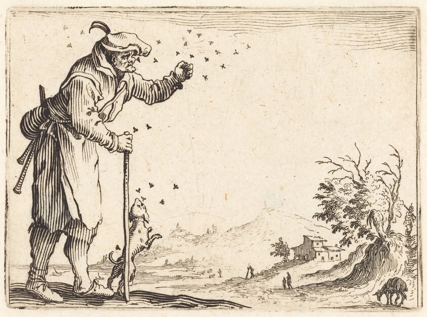 Peasant Attacked by Bees