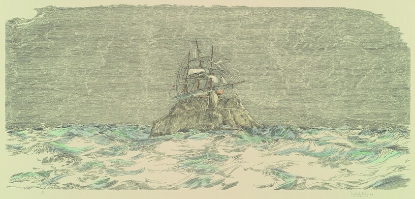 Clipper Ship from Vista Series [trial proof]