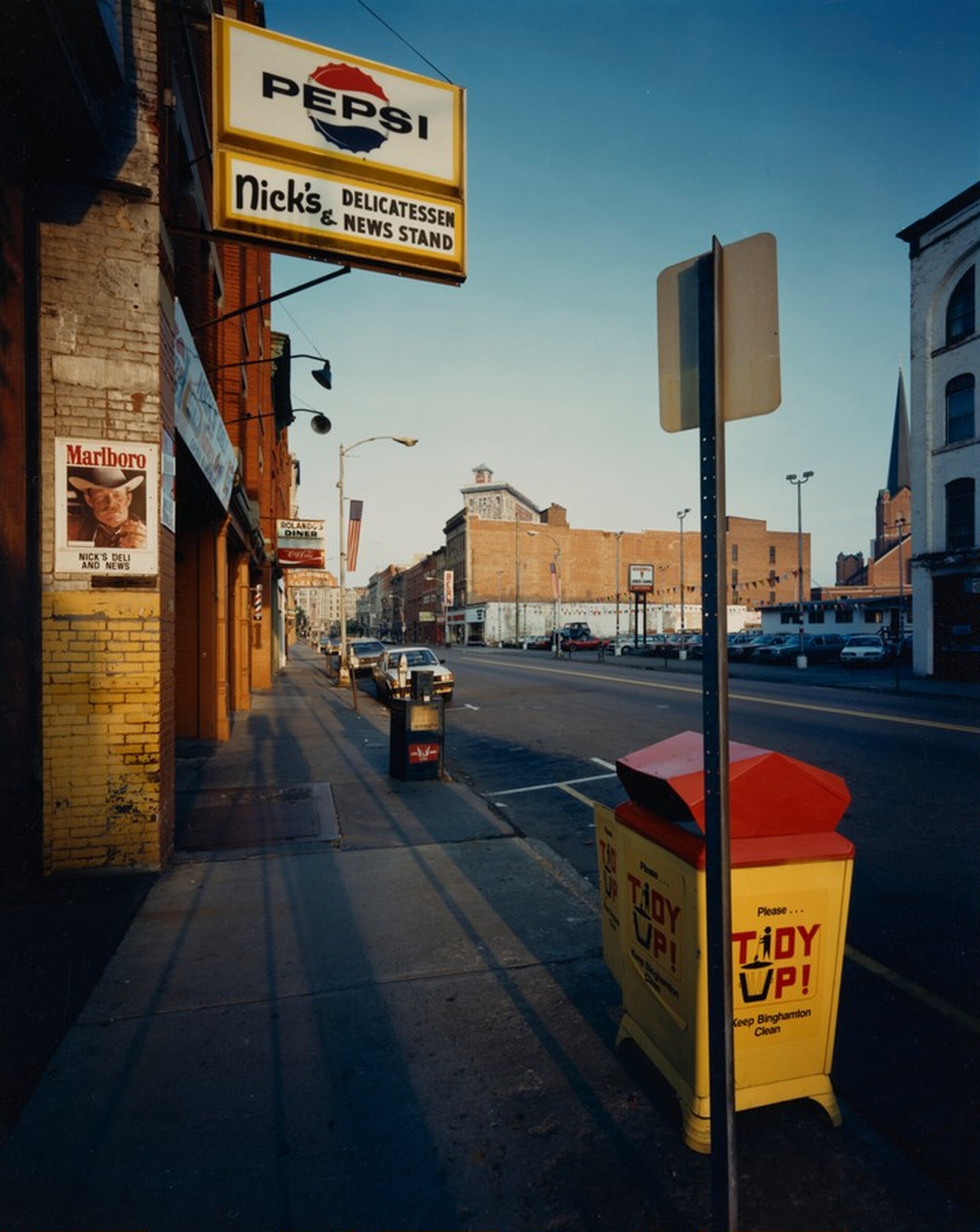 142 Court Street, Looking West, Binghamton, New York, Bruce Wrighton, 1986
